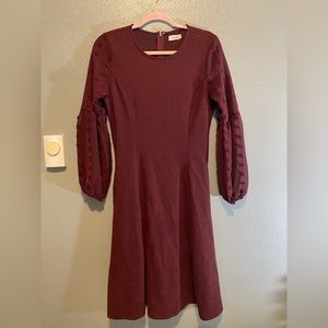 Maroon roolee dress